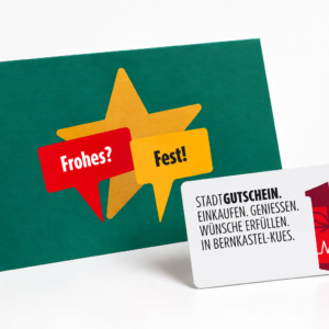 STADTGUTSCHEIN Bernkastel-Kues Gutscheinkarte - Frohes Fest