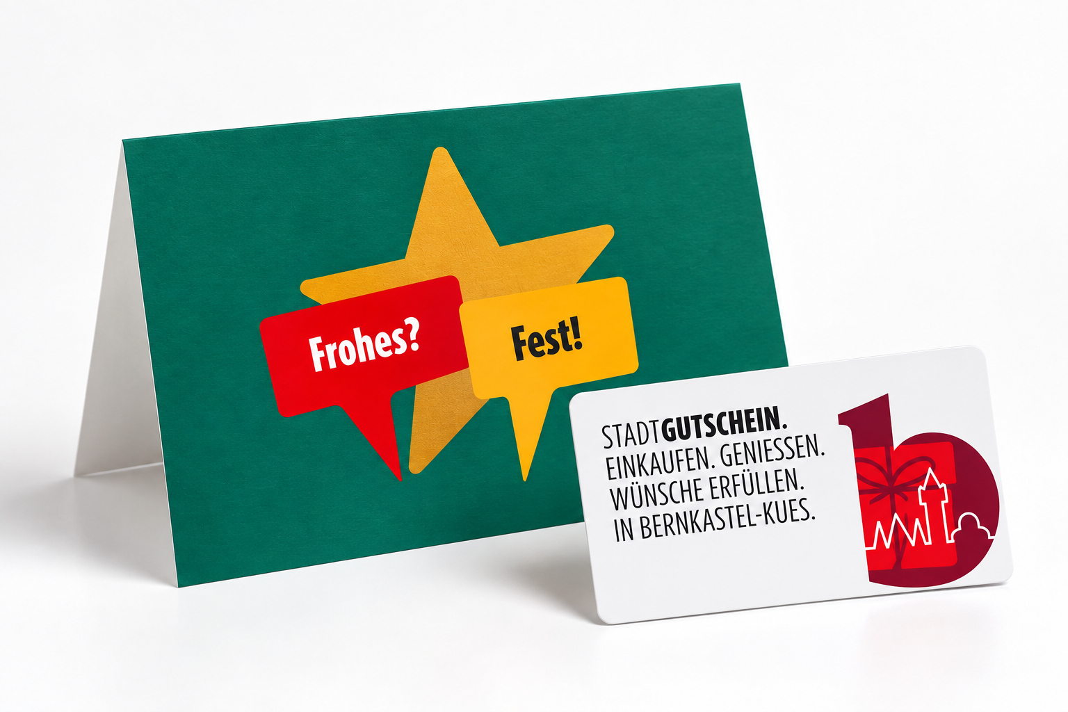 STADTGUTSCHEIN Bernkastel-Kues Gutscheinkarte - Frohes Fest
